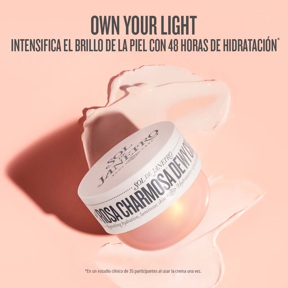 ROSA CHARMOSA&trade; DEWY BODY CREAM WITH ROSEWATER + CRYSTAL PEPTIDES (CREMA CORPORAL)